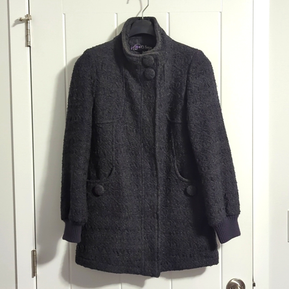 Wool coat with zipper - Picture 1 of 6